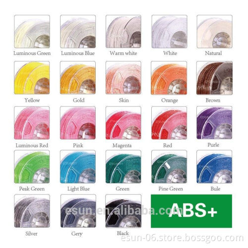 ESUN 1.75mm 3mm ABS+ Filament for 3D printer